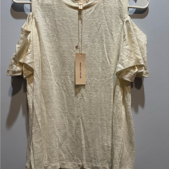 NWT REBECCA TAYLOR LINEN TOP - Picture 4 of 8